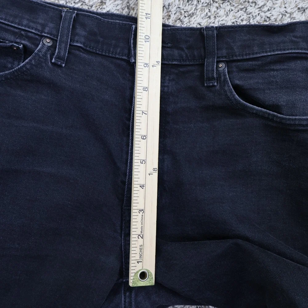 Levis‎ Premium 511 Slim Fit Jeans 36x32 Black Denim Stretch Casual Mens Pants